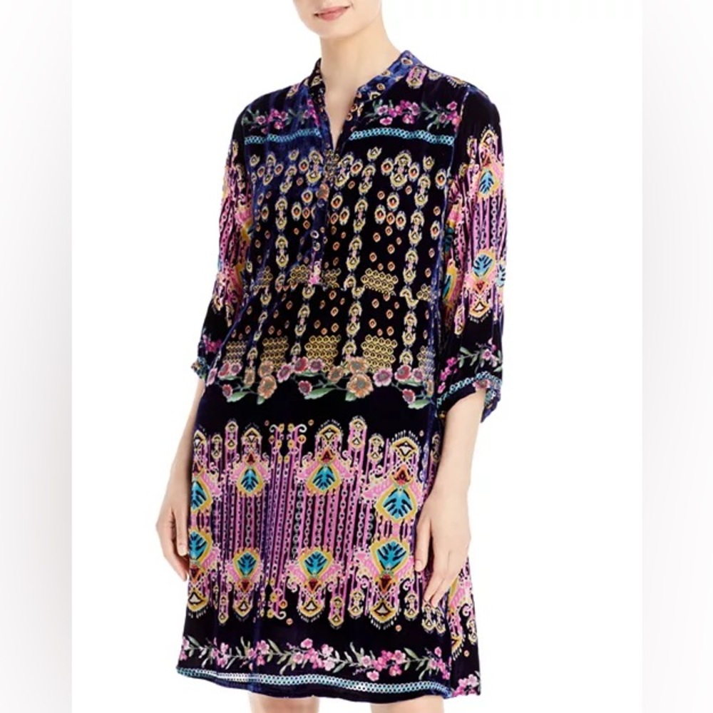 Johnny Was summer Elora burnout dress